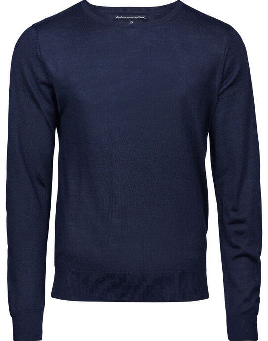 Tee Jays TJ6000 Mens Crew Neck Knitted Sweater - Navy