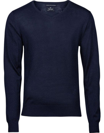 Tee Jays TJ6001 Mens V Neck Knitted Sweater - Navy