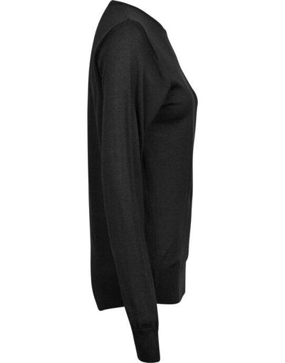 Tee Jays TJ6006 Womens Crew Neck Sweater - Black