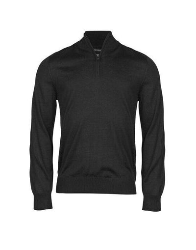 Tee Jays TJ6010 Mens Half Zip - Black