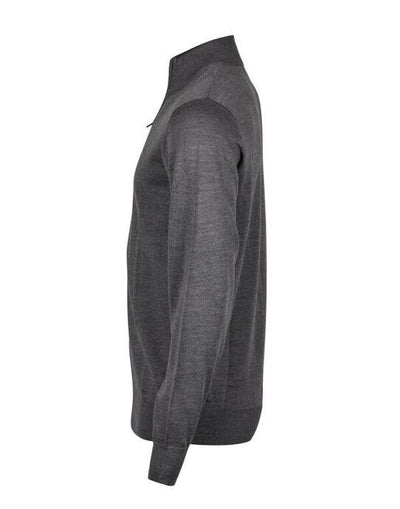 Tee Jays TJ6010 Mens Half Zip - Grey Melange