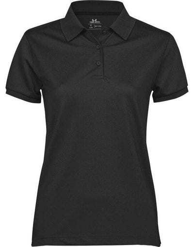 Tee Jays TJ7001 Ladies Club Polo - Black