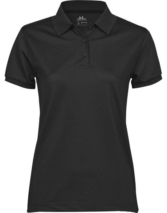 Tee Jays TJ7001 Ladies Club Polo - Black