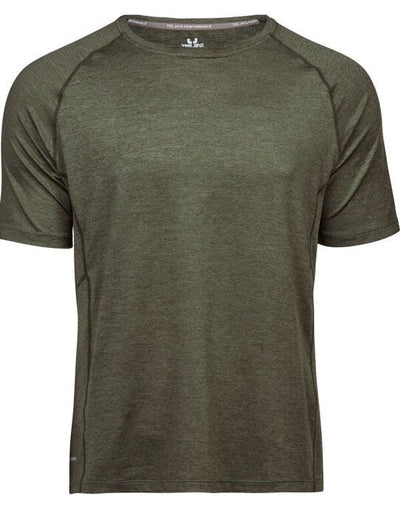 Tee Jays TJ7020 Mens CoolDry Tee - Olive Melange