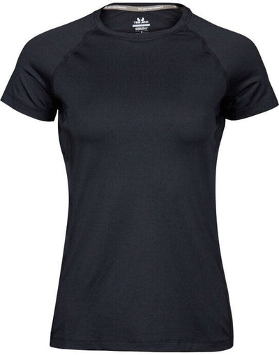 Tee Jays TJ7021 Ladies CoolDry Tee - Black