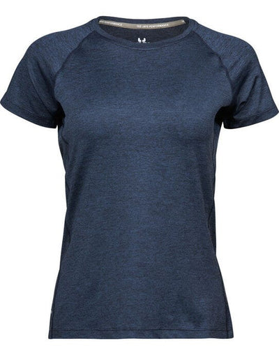 Tee Jays TJ7021 Ladies CoolDry Tee - Navy Melange