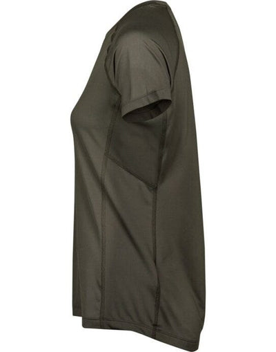 Tee Jays TJ7021 Ladies CoolDry Tee - Deep Green