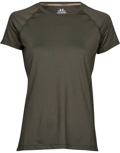 Tee Jays TJ7021 Ladies CoolDry Tee - Deep Green