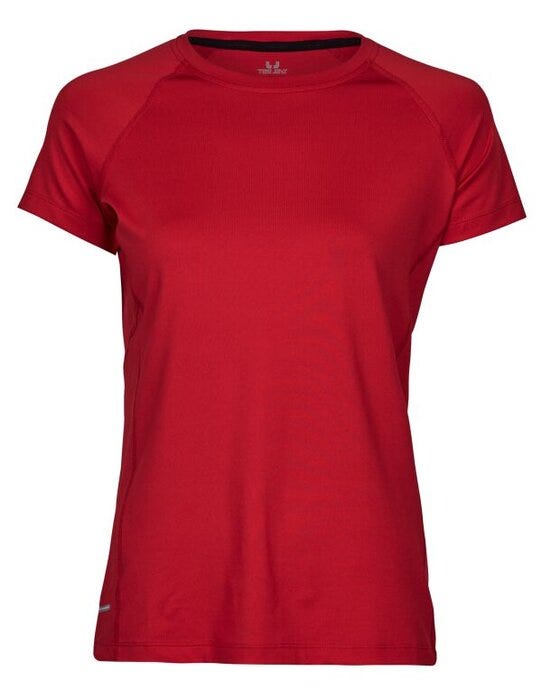 Tee Jays TJ7021 Ladies CoolDry Tee - Red