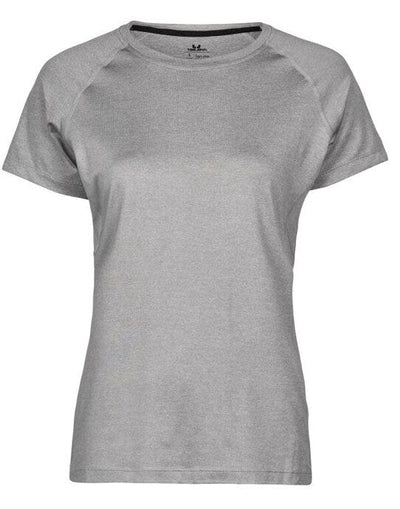 Tee Jays TJ7021 Ladies CoolDry Tee - Grey Melange