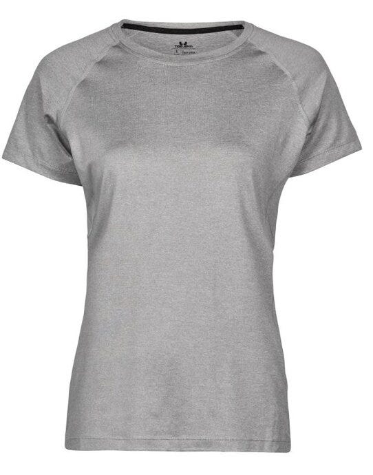 Tee Jays TJ7021 Ladies CoolDry Tee - Grey Melange