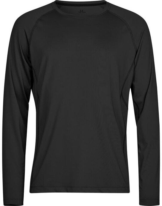 Tee Jays TJ7022 Long Sleeve Cooldry Tee - Black