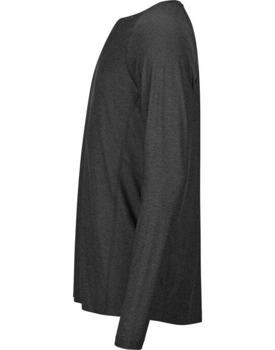 Tee Jays TJ7022 Long Sleeve Cooldry Tee - Black Melange