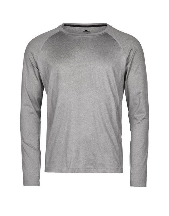 Tee Jays TJ7022 Long Sleeve Cooldry Tee - Grey Melange
