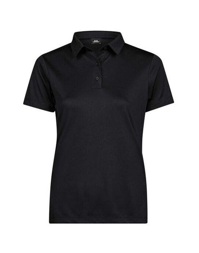 Tee Jays TJ7201 Ladies Luxury Sport Polo - Black