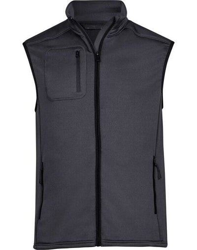 Tee Jays TJ9104 Mens Stretch Fleece Bodywarmer - Dark Grey