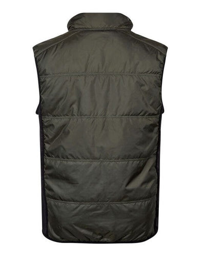 Tee Jays TJ9114 Hybrid-Stretch Bodywarmer - Deep Green/ Black