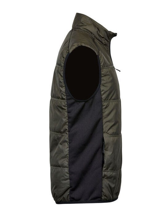 Tee Jays TJ9114 Hybrid-Stretch Bodywarmer - Deep Green/ Black