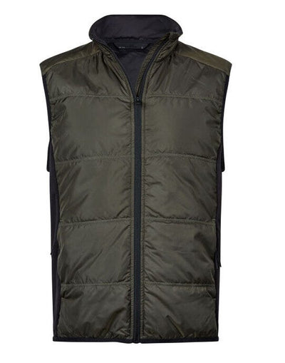 Tee Jays TJ9114 Hybrid-Stretch Bodywarmer - Deep Green/ Black