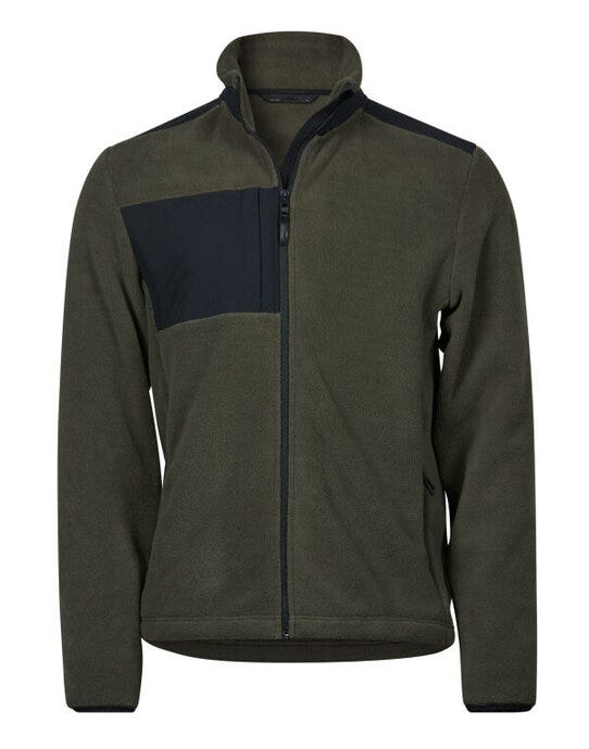 Tee Jays TJ9120 Mountain Fleece - Deep Green/ Black