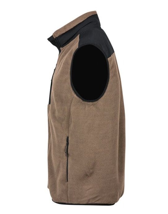Tee Jays TJ9122 Mountain Fleece Bodywarmer - Clay/Black