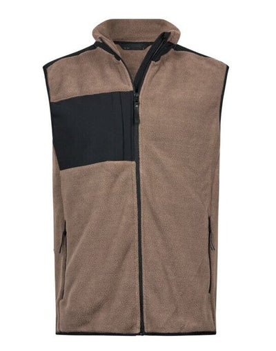 Tee Jays TJ9122 Mountain Fleece Bodywarmer - Clay/Black