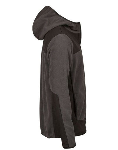 Tee Jays TJ9124 TeeJays Mens Mountain Hooded Fleece - Asphalt/Black