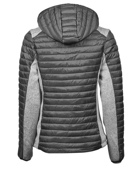 Tee Jays TJ9611 Ladies Hooded Outdoor Crossover - Space Grey/Grey Melange