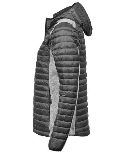 Tee Jays TJ9611 Ladies Hooded Outdoor Crossover - Space Grey/Grey Melange
