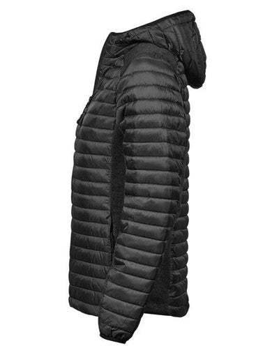 Tee Jays TJ9611 Ladies Hooded Outdoor Crossover - Black/Black Melange