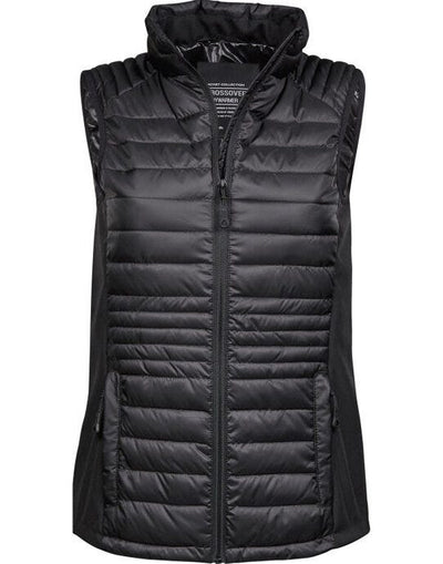 Tee Jays TJ9625 Ladies Crossover Bodywarmer - Black/Black