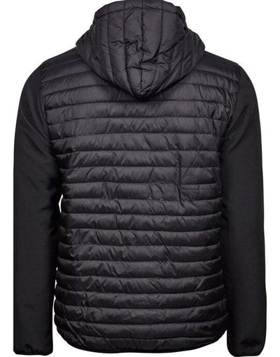 Tee Jays TJ9628 Mens Hooded Crossover Jkt - Black