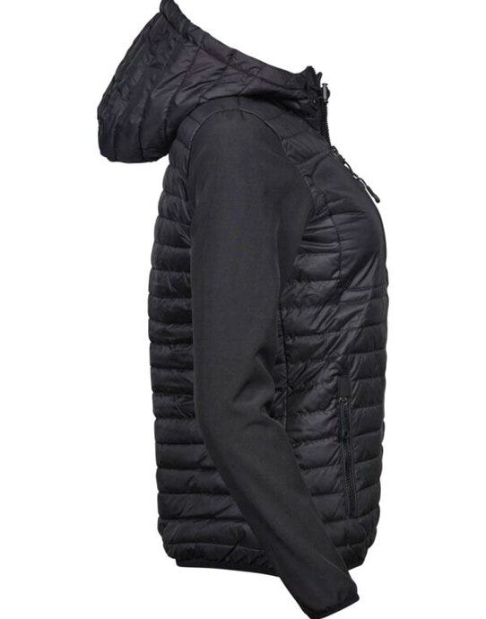 Tee Jays TJ9629 Womens Hooded Crossover Jkt - Black