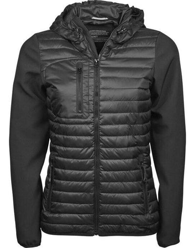 Tee Jays TJ9629 Womens Hooded Crossover Jkt - Black