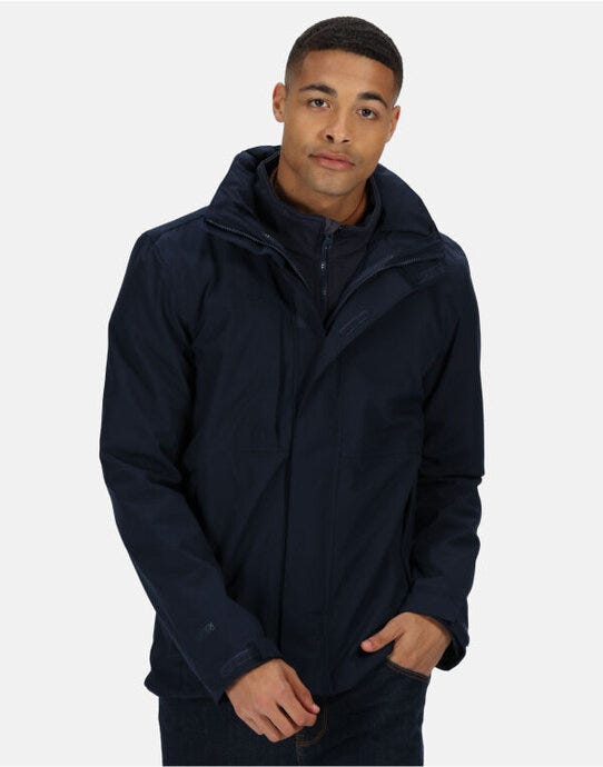 Regatta Professional TRA143 Regatta Mens Kingsley 3 in 1 Jacket - Navy