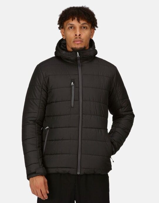 Regatta Professional TRA241 Regatta Men's Navigate Thermal Jacket - Black/Seal Grey