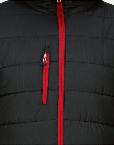 Regatta Professional TRA241 Regatta Men's Navigate Thermal Jacket - Black/Classic Red