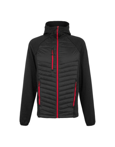 Regatta Professional TRA549 Regatta Men's Navigate Hybrid Jacket - Black/Classic Red