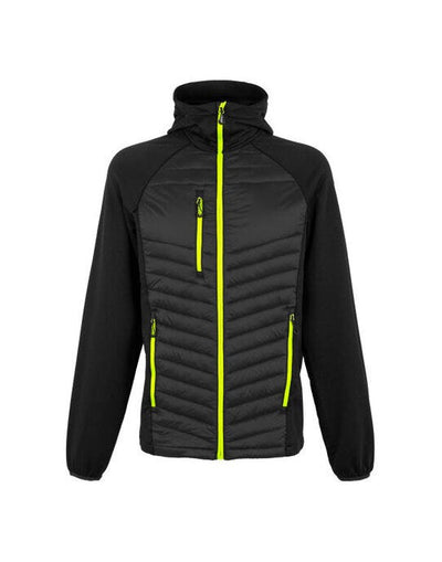 Regatta Professional TRA549 Regatta Men's Navigate Hybrid Jacket - Black/Lime