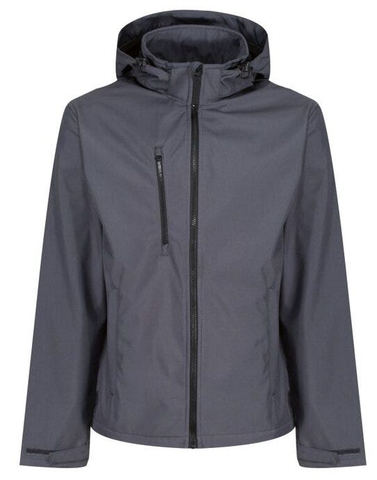Regatta Professional TRA701 Regatta Venturer Hooded Softshell - Seal Grey/Black