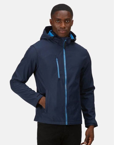Regatta Professional TRA701 Regatta Venturer Hooded Softshell - Navy/ French Blue