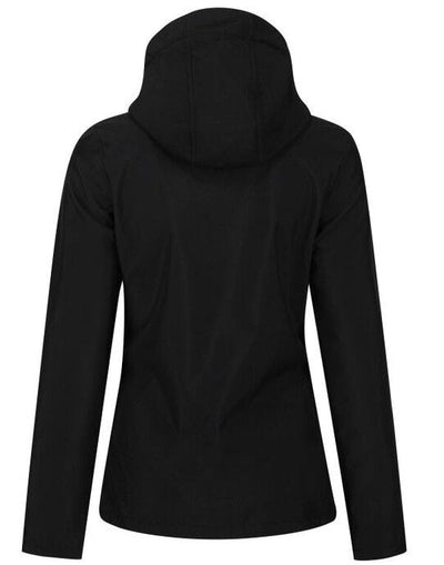 Regatta Professional TRA702 Regatta Womens Venturer Hooded Softshell - Black/Black