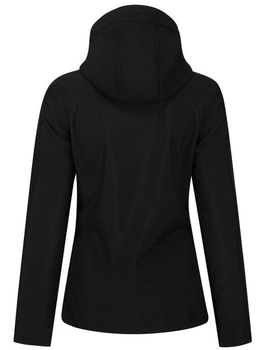 Regatta Professional TRA702 Regatta Womens Venturer Hooded Softshell - Black/Black