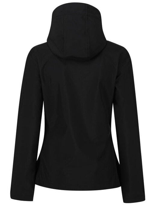 Regatta Professional TRA702 Regatta Womens Venturer Hooded Softshell - Black/Red