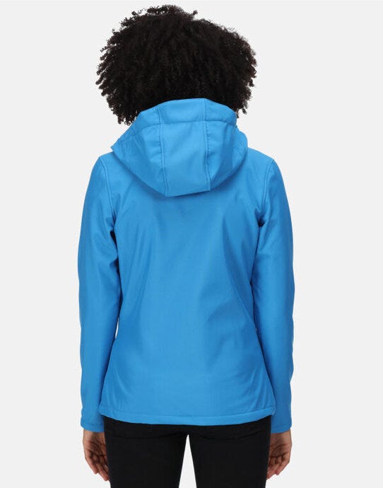 Regatta Professional TRA702 Regatta Womens Venturer Hooded Softshell - French Blue / Navy