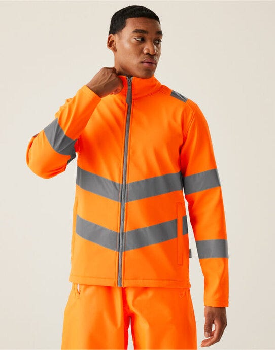 Regatta High Visibility TRA712 Regatta Hi-Vis Pro Contract Ablaze SShel - Hi Vis Orange