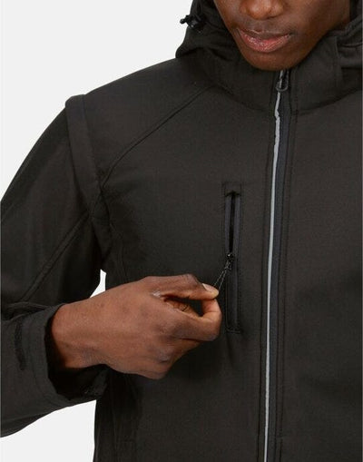 Regatta Professional TRA713 Regatta Mens Earsmus 4-In-1 Softshell - Black/Black