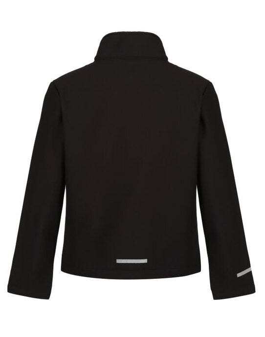 Regatta Junior TRA732 Ablaze 2 Layer Softshell - Black/Black