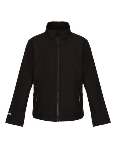 Regatta Junior TRA732 Ablaze 2 Layer Softshell - Black/Black