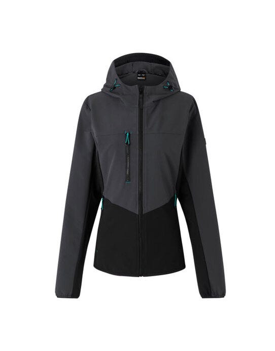Regatta Professional TRA740 Regatta Ladies Ada Stretch Softshell Jkt - Seal Grey/Black